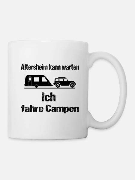 Camping - Tasse - Weiß