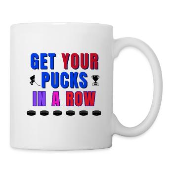 Get your pucks in a row - Mug - white - Right