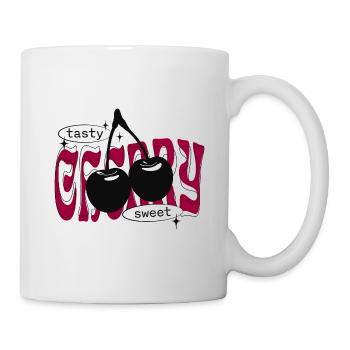 Süße KirschenTrendy Cherry Streetwear - Tasse - Weiß - Rechts