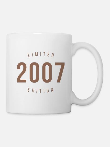2007 Limited Edition Retro Style Geburtstagsgeschenk - Tasse - Weiß