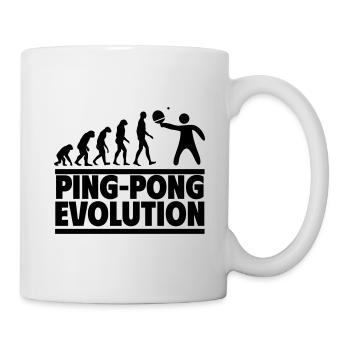 Ping-Pong Evolution - Tasse - Weiß - Rechts