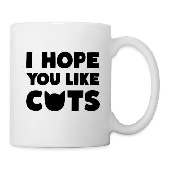 J’espère que vous aimez Cats Katzen - Mug blanc - blanc - Droite