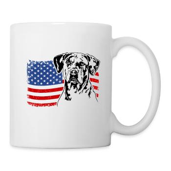 Catahoula Chien Léopard Amérique Drapeau Chiens Wilsigns - Mug blanc - blanc - Droite