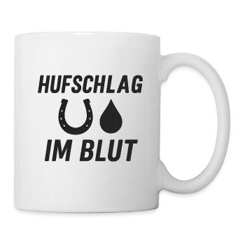 Hoof Beat in the Blood, Horse, Equestrian Sport - Mug - white - Right