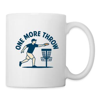 Noch ein Wurf – Disc Golf Lifestyle Design - Tasse - Weiß - Rechts