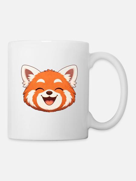 Sloth, the red panda all smiles - Mug - white