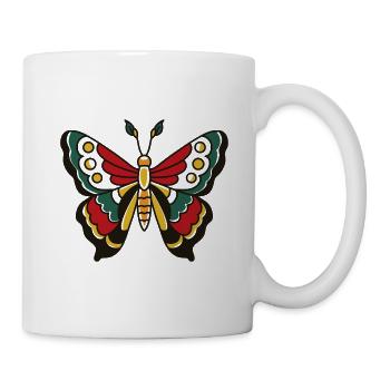 Butterfly Butterfly Illustration Colorful Modern - Mug - white - Right