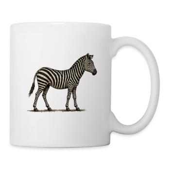 GEEKLEY – Bestiarium – Zebra - Tasse - Weiß - Rechts