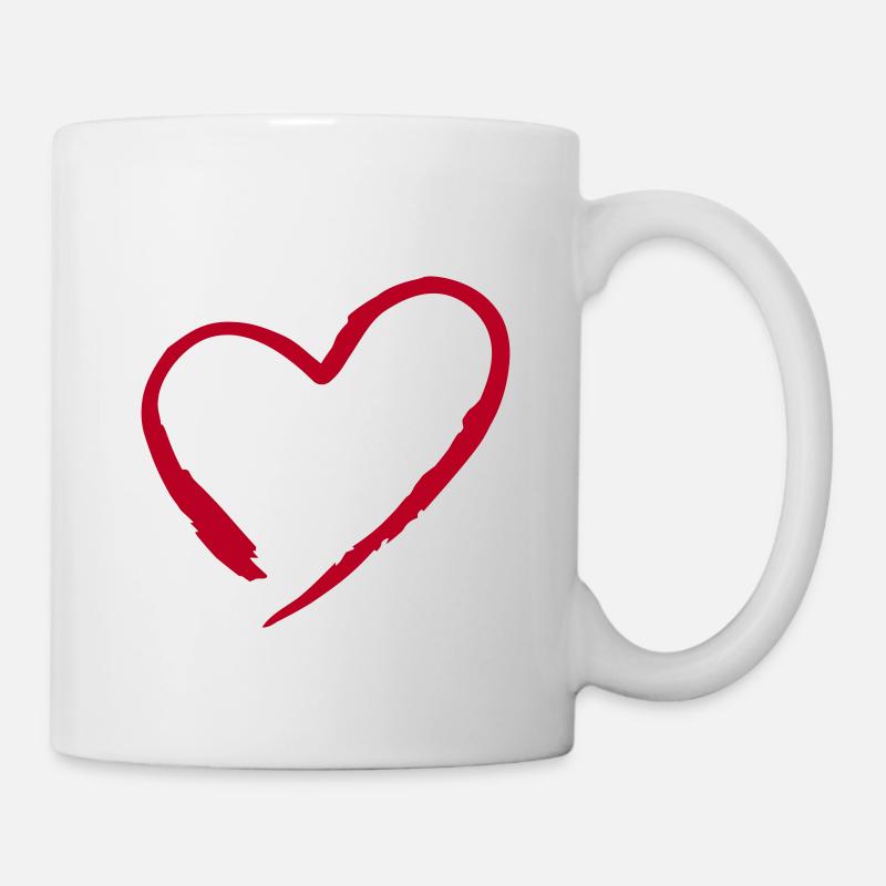 heart - Tasse - Weiß