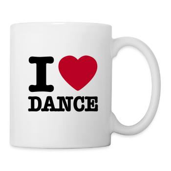 I love dance / I heart dance - Mug blanc - blanc - Droite