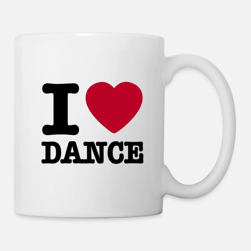 I love dance / I heart dance - Tasse - Weiß