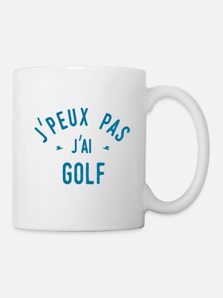 j'peux pas j'ai golf - Mug blanc - blanc