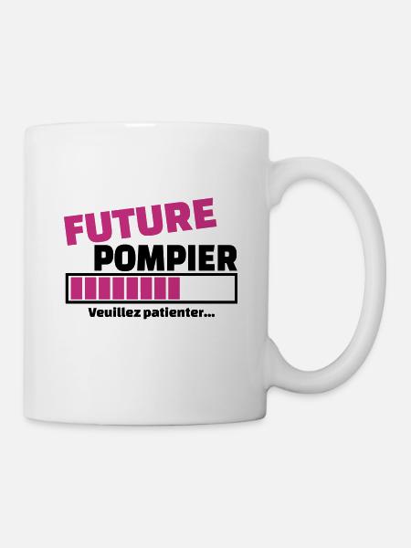 future pompier - Mug blanc - blanc