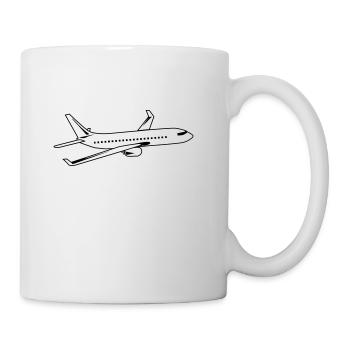 avion - Mug blanc - blanc - Droite