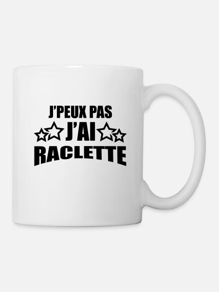 j'peux pas j'ai raclette - Mug blanc - blanc