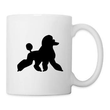 Pudel - Tasse - Weiß - Rechts