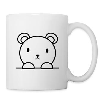 Bär - Tasse - Weiß - Rechts