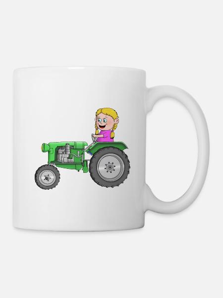 Tractor children - Mug - white
