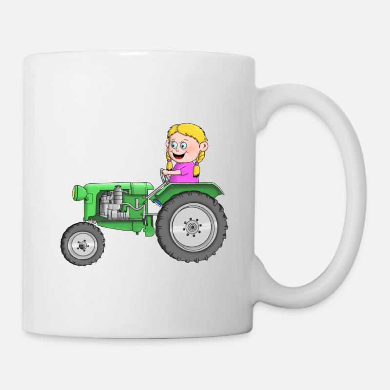 Tractor children - Mug - white