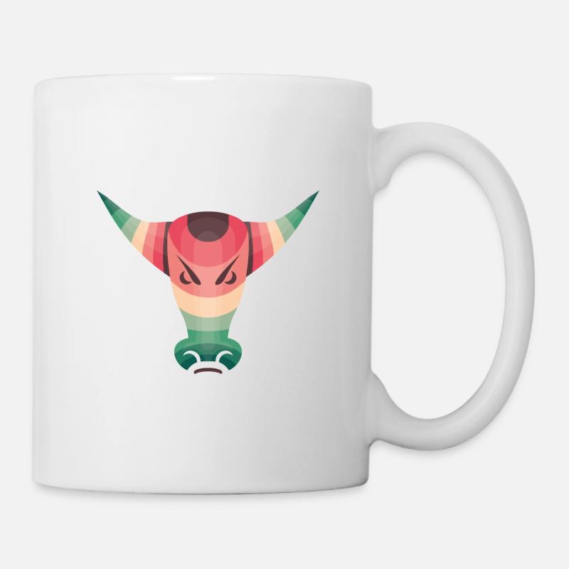 wütender Stier - Tasse - Weiß