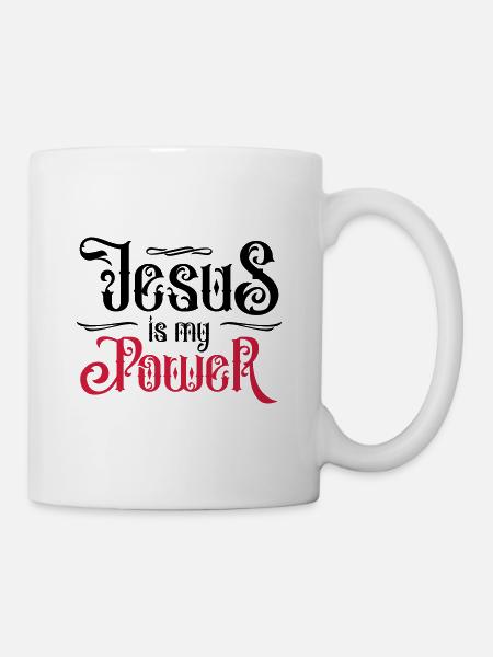 jesus christus power glaube - Tasse - Weiß