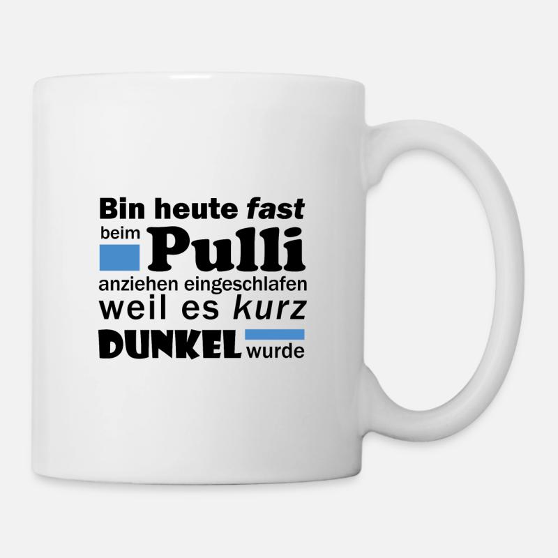 Montag Morgen Pullover - Tasse - Weiß