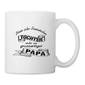 Vater Tochter - Tasse - Weiß - Rechts