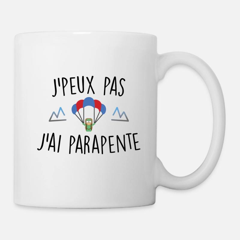 J'peux pas j'ai parapente - Mug blanc - blanc