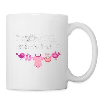 Echte Männer machen Mädchen | Babyparty Geschenk - Tasse - Weiß - Rechts
