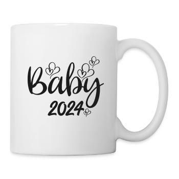Baby 2024 Schwangerschaft verkünden Baby Geburt - Tasse - Weiß - Rechts