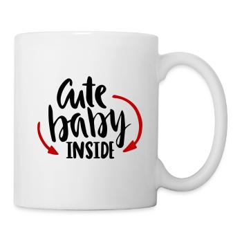 Bébé Mignon Mignon Grossesse Enceinte - Mug blanc - blanc - Droite