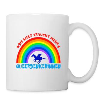 Queerdenkerinnen - LGBTQI+ Spruch - Tasse - Weiß - Rechts