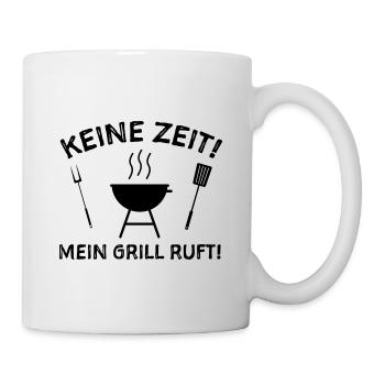 Grill Grillen Sprüche Humor Grillsaison - Tasse - Weiß - Rechts