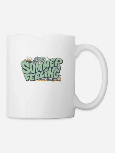 Urlaub Reise Strand Meer Ozean Sonne Travel Insel - Tasse - Weiß