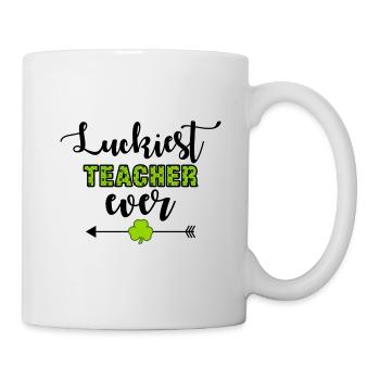 Glücklichster Lehrer aller Zeiten - Tasse - Weiß - Rechts