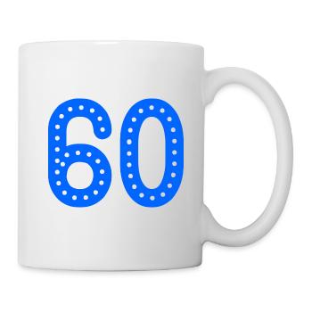 60 YEARS. 60th ANNIVERSARY. ANNIVERSARY 60 YEARS. 60 - Mug - white - Right
