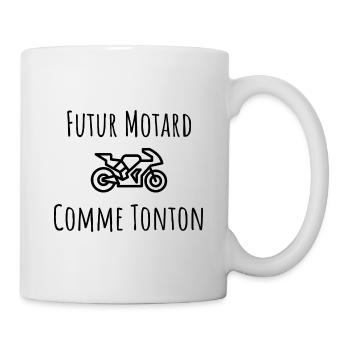 Futur Motard Comme Tonton Cadeau - Mug blanc - blanc - Droite