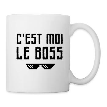 C'est moi le boss - Mug blanc - blanc - Droite