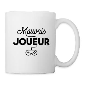 Mauvais joueur - Mug blanc - blanc - Droite