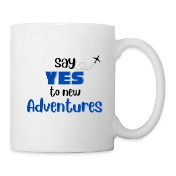 Say Yes To New Adventures - Mug - white - Right