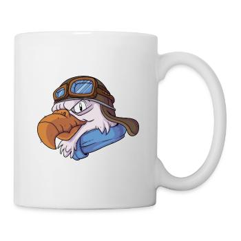 Adler Pilot - Tasse - Weiß - Rechts