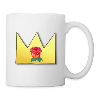 Crown Cartoon Symbol Shape Rose - Mug - white - Right