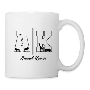Retro Graphic Animal Keeper Zoo Keeper Animal Love - Tasse - Weiß - Rechts