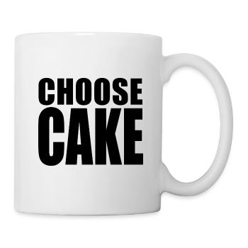 KUCHEN WÄHLEN (Leben wählen) - Tasse - Weiß - Rechts
