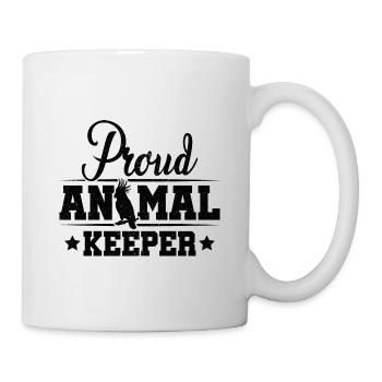 Proud Animal Keeper Animal Lover Zoo Keeper Zoolog - Tasse - Weiß - Rechts