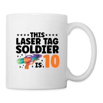 Laser Tag Squad Graphic Lasertag Player Lasertag P - Tasse - Weiß - Rechts
