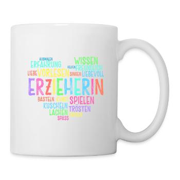 Retro Grafik Kindertagesstätte Babysitter Kindergä - Tasse - Weiß - Rechts