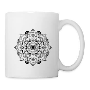 Symbol Geschenk Ornament Mandala Spirit Goa Orient - Tasse - Weiß - Rechts