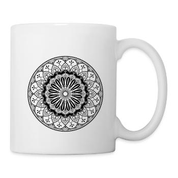 Symbol Geschenk Ornament Mandala Spirit Goa Orient - Tasse - Weiß - Rechts
