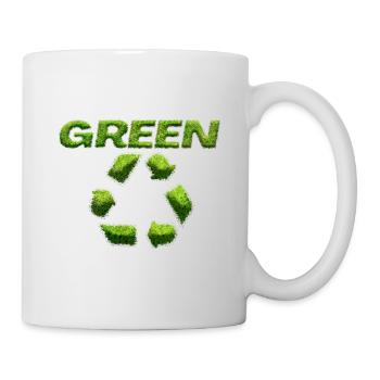 Green Grass - Tasse - Weiß - Rechts